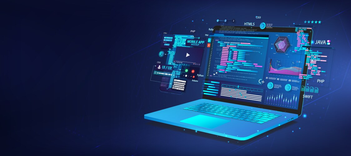 web-blue-banner-software-ui-and-development-vector-42172307